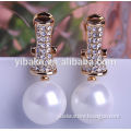 Fashion Jewelry Accept OEM Water Drop Alloy Perfume Bottle Freshwater Pearl Stud Earrings